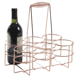 Aubry Gaspard - Panier 6 bouteilles design métal cuivré - Cuivré