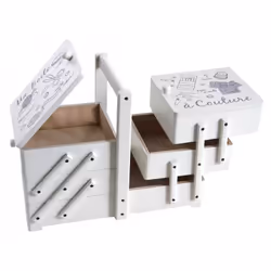 Aubry Gaspard VCT 1340, Boîte de rangement, Carré, Bois, Monochromatique, Intérieure, 360 mm
