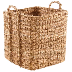 Aubry Gaspard - Cache-pots carrés en jonc de mer naturel (Lot de 4)