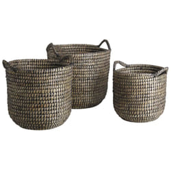 Aubry Gaspard - Cache-pots ronds en jonc (lot de 3)