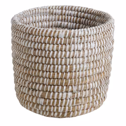 Cache pot rond en jonc de mer( Lot de 3)