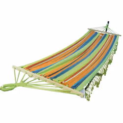 Aubry Gaspard - Hamac rayé multicolore avec franges