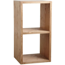 Etagère 2 cases en épicéa ciré miel 2 cases