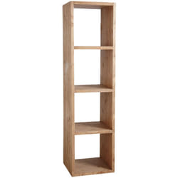 Etagère 4 cases en épicéa ciré miel 4 cases
