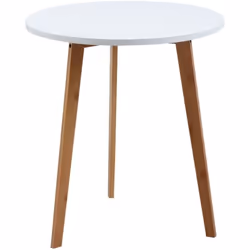 Aspect Coloris Blanc Matériau principal Bois lamellé laqué Matériaux secondaires MDF laqué Dimensions Diamètre (en cm) 50,00  ...