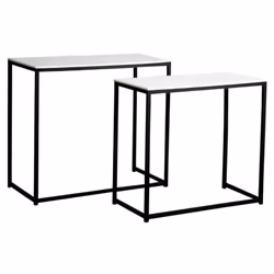 Aspect Coloris Blanc Noir Matériau principal Bois Matériaux secondaires Métal Dimensions Dimensions de la grande console (en ...