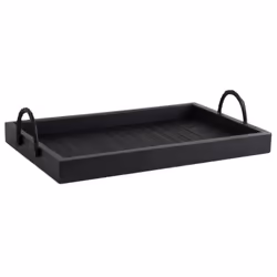 Plateaux en bambou et bois s (Lot de 2)