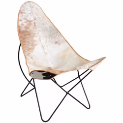 Aspect Matériau principal métal Matériaux secondaires peau de vache Dimensions Hauteur (en cm) 92,00 Hauteur de l'assise (en ...