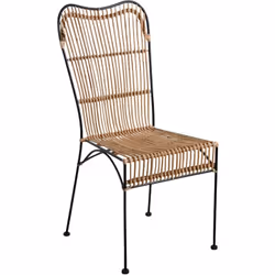Aspect Matériau principal rotin Matériaux secondaires métal Dimensions Hauteur (en cm) 97,00 Hauteur de l'assise (en cm) 46 L ...