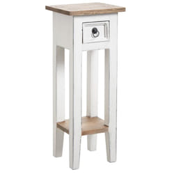 Aubry Gaspard - Table de nuit en acajou - Blanc antique