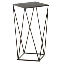 Sellette design en métal noir 36 x 36 x 61 cm - Noir