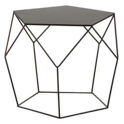 Table basse design en métal noir