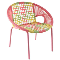 Aubry Gaspard - Fauteuil enfant multicolore en polyrésine - Vert