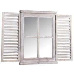 Miroir en bois teinté vieilli Taille 1