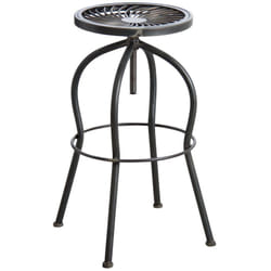 Tabouret haut pivotant en métal