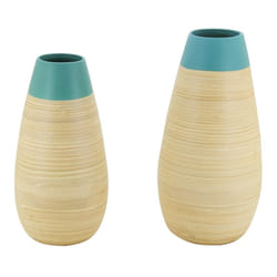 Aubry Gaspard DVA 154 S set of 2 vase Bois Bleu