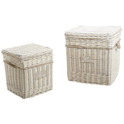 Aubry Gaspard KMA 205 SC set of 2 Boîte de rangement Carré Coton