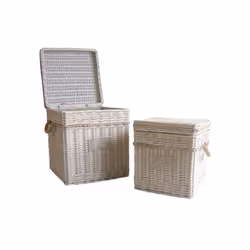Aubry Gaspard KMA 205 SC set of 2 Boîte de rangement Carré Coton