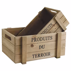 Aubry Gaspard CCO 915 S set of 2, Bois, Panier, 280 mm, 180 mm, 105 mm, 1,13 kg