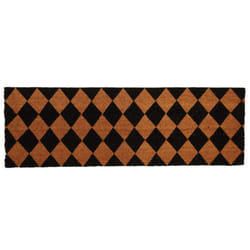 Aubry Gaspard - Paillasson grande taille en coco 120 x 40 cm Damier