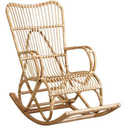 Fauteuil à bascule en manau naturel
