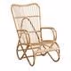 Fauteuil en manau naturel Taman