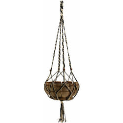 Aubry Gaspard - Suspension macramé bicolore en jute