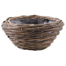 Jardinière - AUBRY GASPARD - Ronde - Poelet gris - Diamètre 27 cm - Écologique et durable