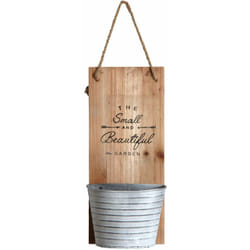 Aubry Gaspard - Support mural en bois avec pot en métal