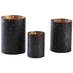 Aubry Gaspard DBO 283 S set of 3 bougeoir Métal Or