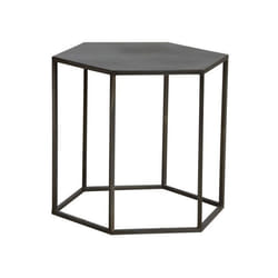 Table dappoint hexagonale en métal