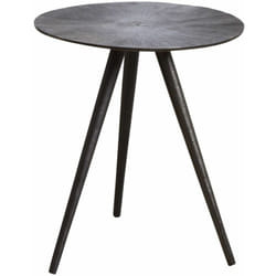 Aubry Gaspard - Table ronde métal zinc antique Diamètre 36cm