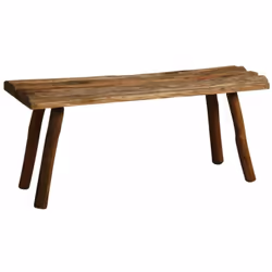Description générale Le Banc rustique en chêne teinté est un ajout élégant et pratique à votre jardin ou votre intérieur. Ave ...