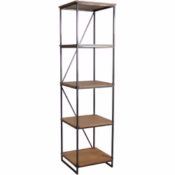 Aspect Matériau principal Mdf Matériaux secondaires Métal et feuille imprimée effet bois Dimensions Hauteur (en cm) 183,00 Lo ...