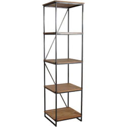 Etagère en bois massif et métal