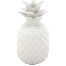 Aubry Gaspard - Ananas déco en résine blanche - Blanc