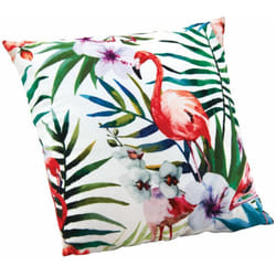 Coussin déhoussable motif flamant rose