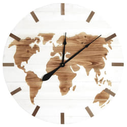 Aubry Gaspard - Horloge mappemonde en bois