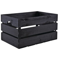 Aubry Gaspard - Caisse en bois peint noir - Noir