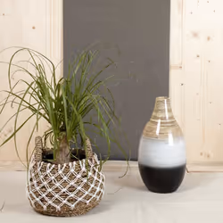 Aubry Gaspard - Vase bambou laqué