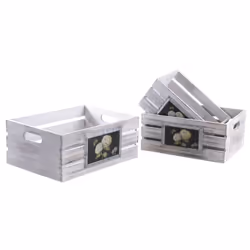 Aubry Gaspard CRA 554 S set of 3, Bois, Panier, 260 mm, 180 mm, 120 mm, 1,42 kg