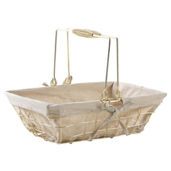 Aubry Gaspard - Panier rectangulaire en métal cuivré Élégance Cuivrée