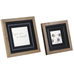 Aubry Gaspard - Cadre photo en bois et verre (Lot de 2) - Marron