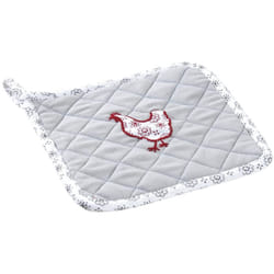 Aubry Gaspard - Manique de cuisine en coton et lin poule - Gris