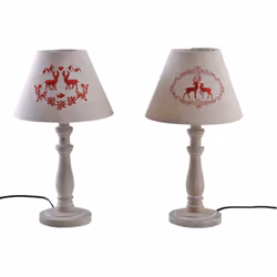Aubry Gaspard NLA 2220, Bois, Bois, Chambre à coucher, E27, 1 ampoule(s), Ambiance
