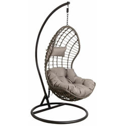 Aubry Gaspard - Fauteuil oeuf en polyrésine et acier réglable