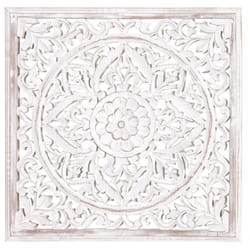 Aubry Gaspard - Décoration murale sculptée blanchie - Blanchi