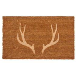 Aubry Gaspard - Paillasson coco intérieur extérieur 75 x 45 cm Bois de cerf thermocompressé