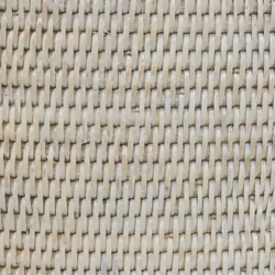 Aubry Gaspard - Panier à linge en rotin patiné blanc