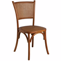 Aspect Coloris Marron Finitions Teintée et vernie Matériau principal Hêtre Matériaux secondaires Rotin Dimensions Hauteur (en ...